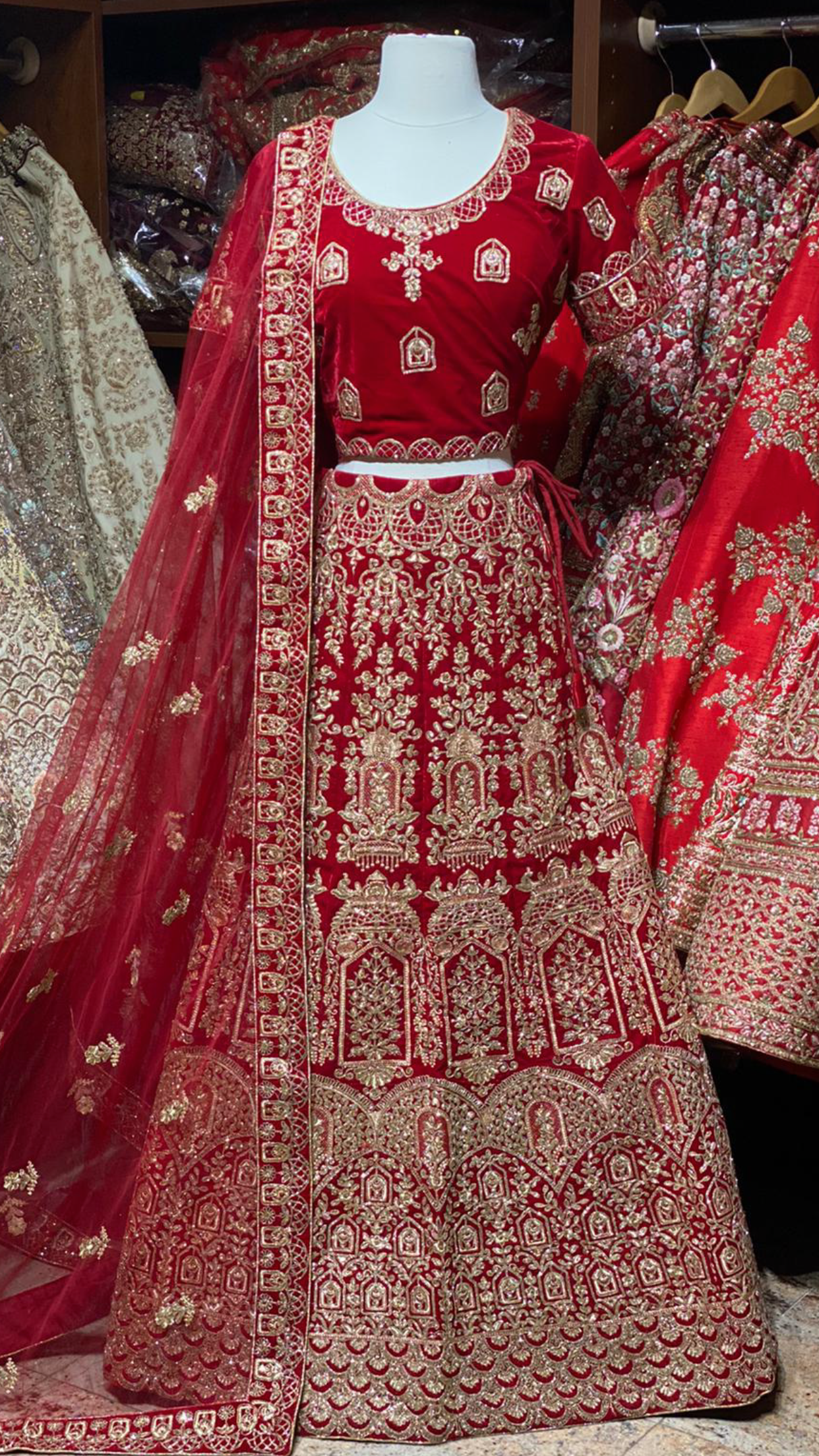 Imperial Red Party Wear Lehenga PWL- 011