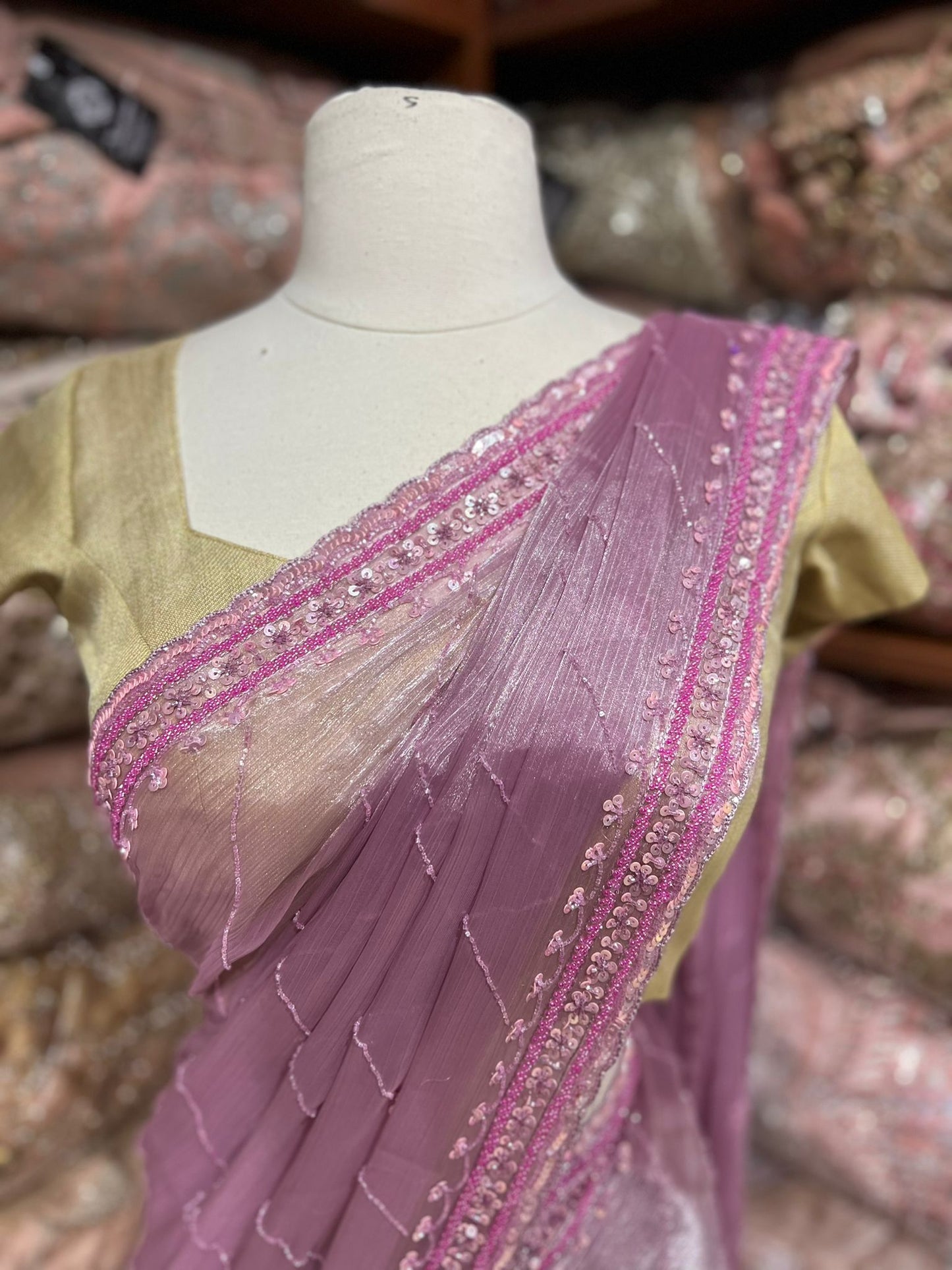 Orchid Pink Saree PWS-185