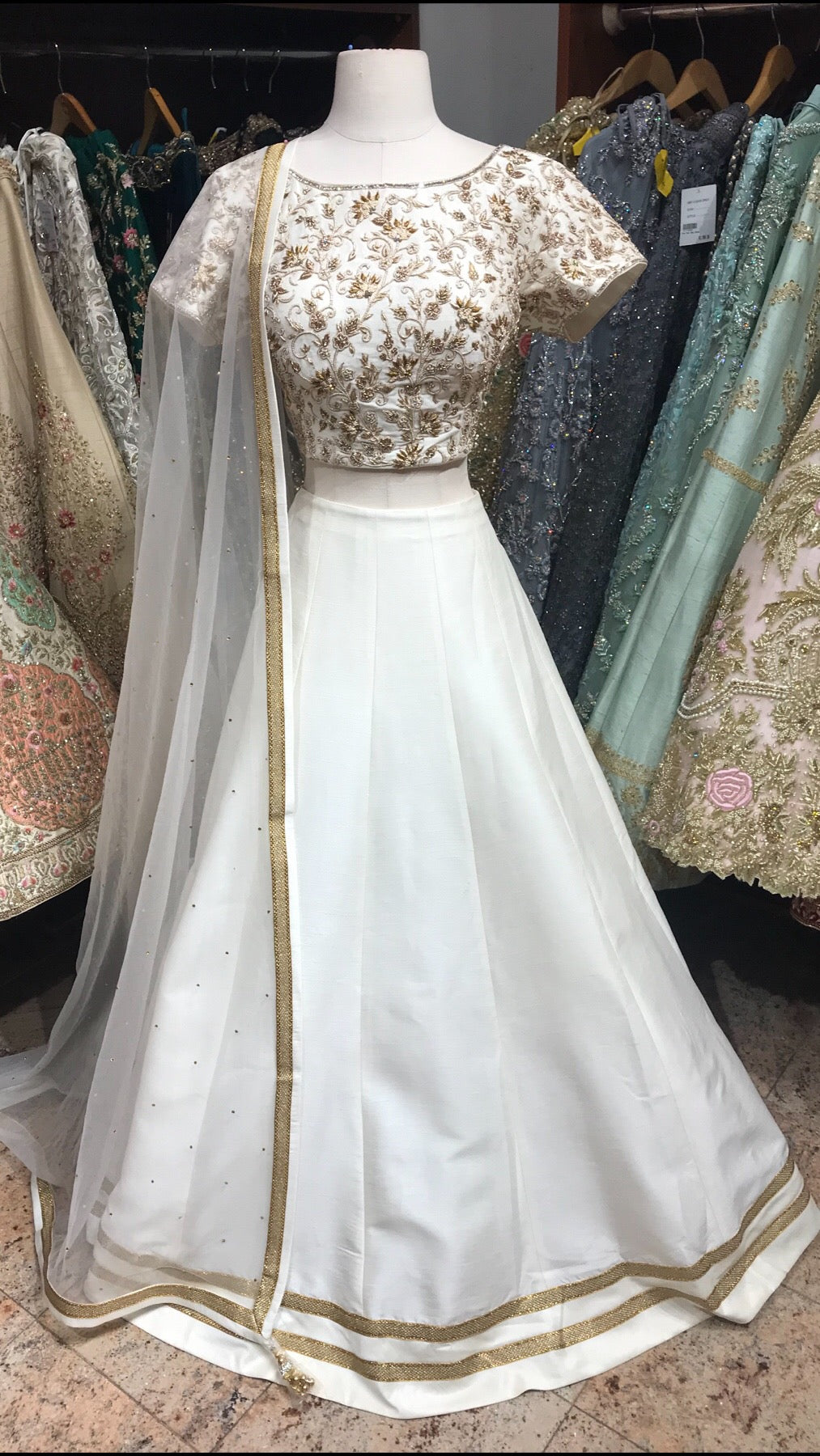 Ivory Bridesmaid Lehenga