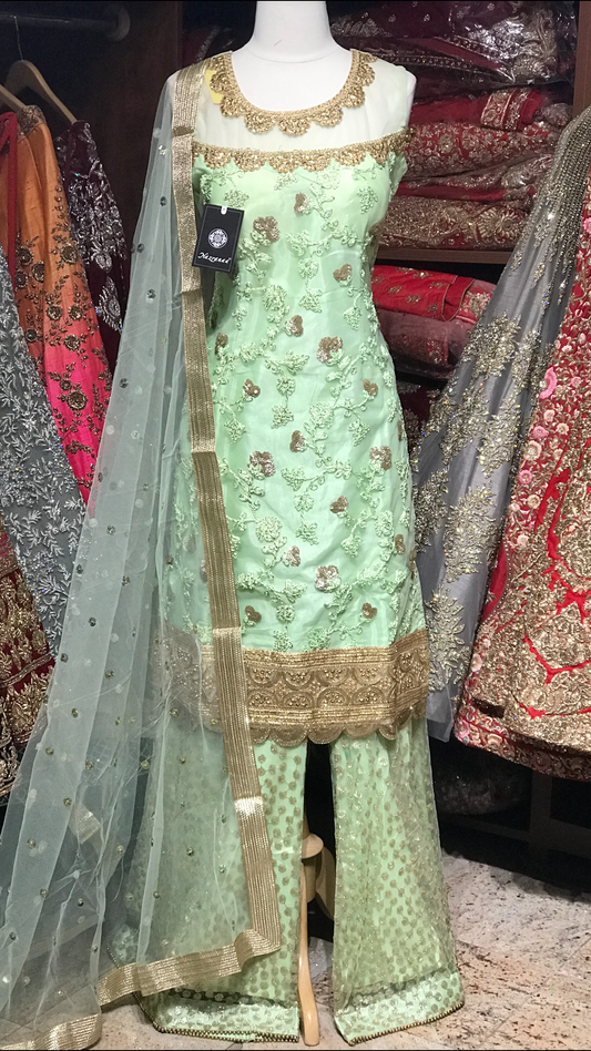 Net Size 38 Special Sharara Suit