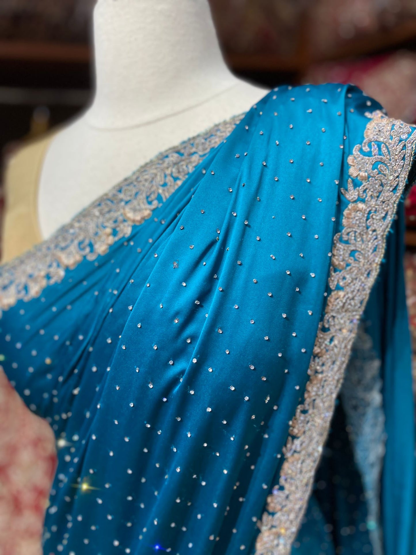 Azure Blue Saree PWS-169