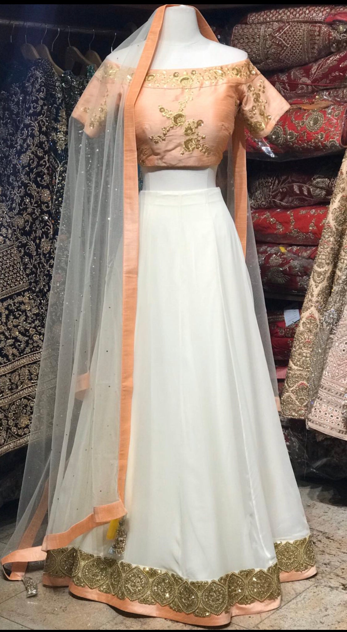 Peach and Blush Bridesmaid Lehenga