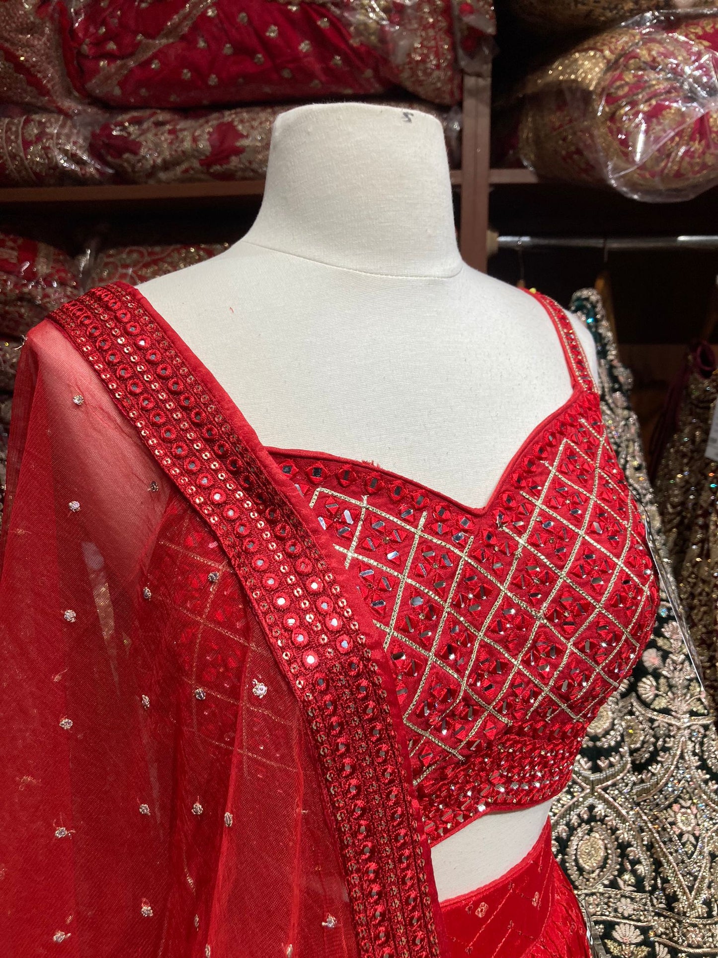 Bright Red New Era Party Wear Collection PWL-535