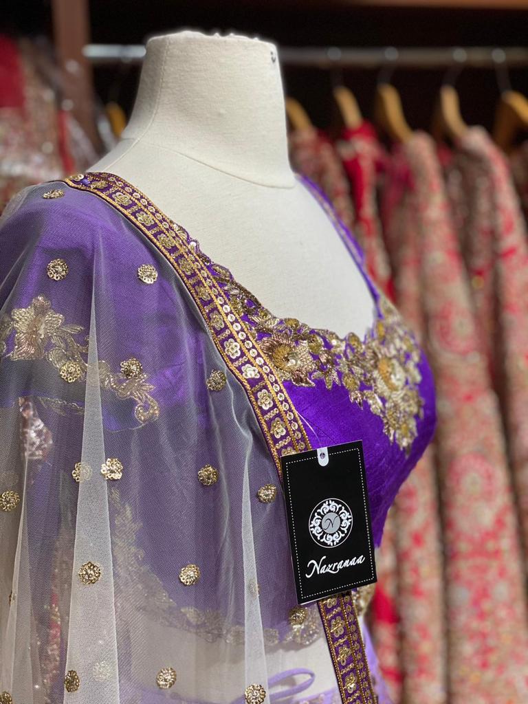 Iris Purple Party Wear Lehenga PWL- 042