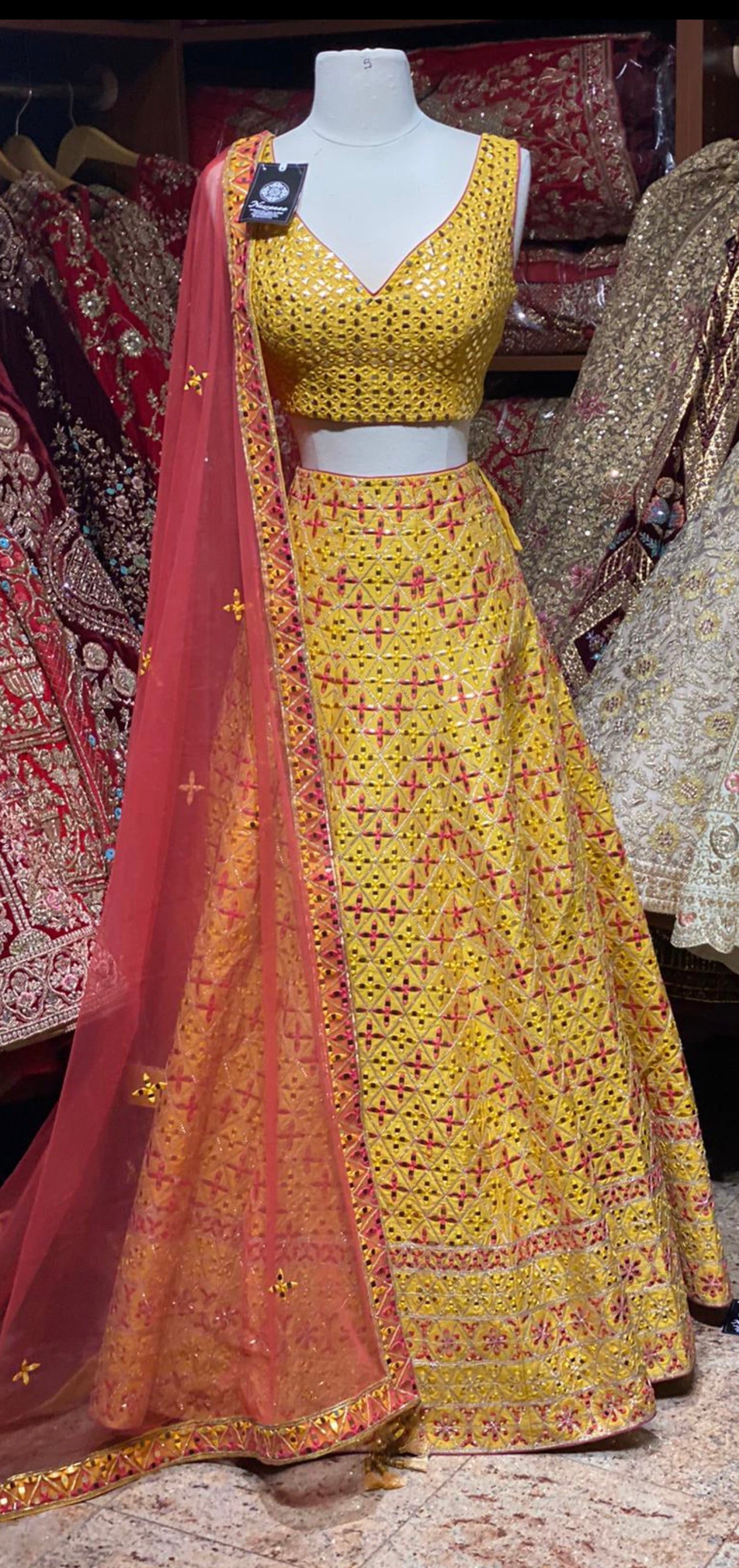 Saffron Yellow Unmissable Rangaadi Party Wear Collection PWC-038