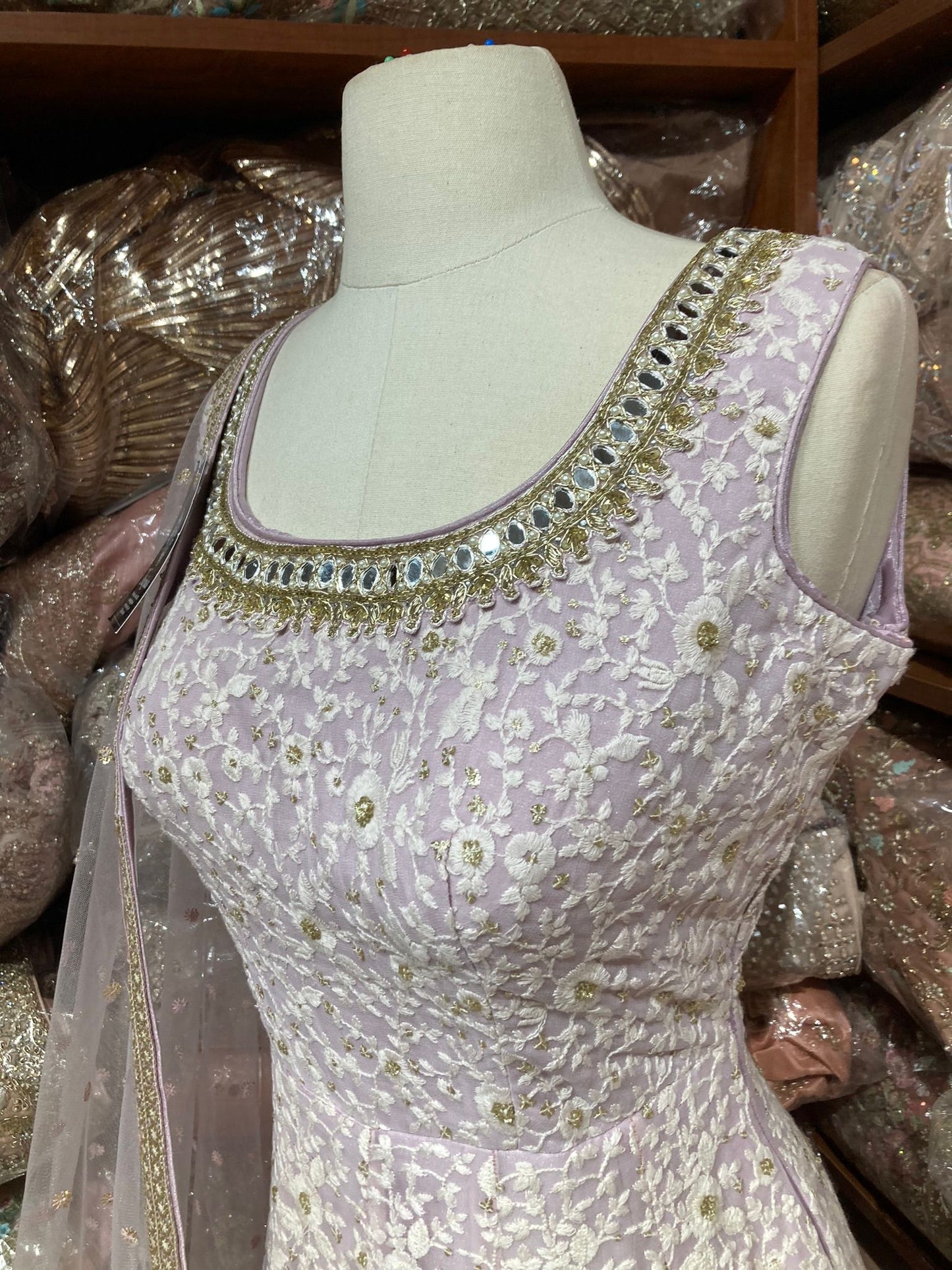 Lilac Purple Anarkali PWA-151