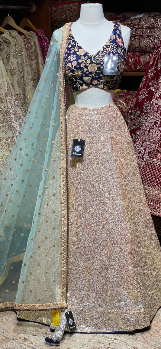 Peach Size 38 Party Wear Lehenga