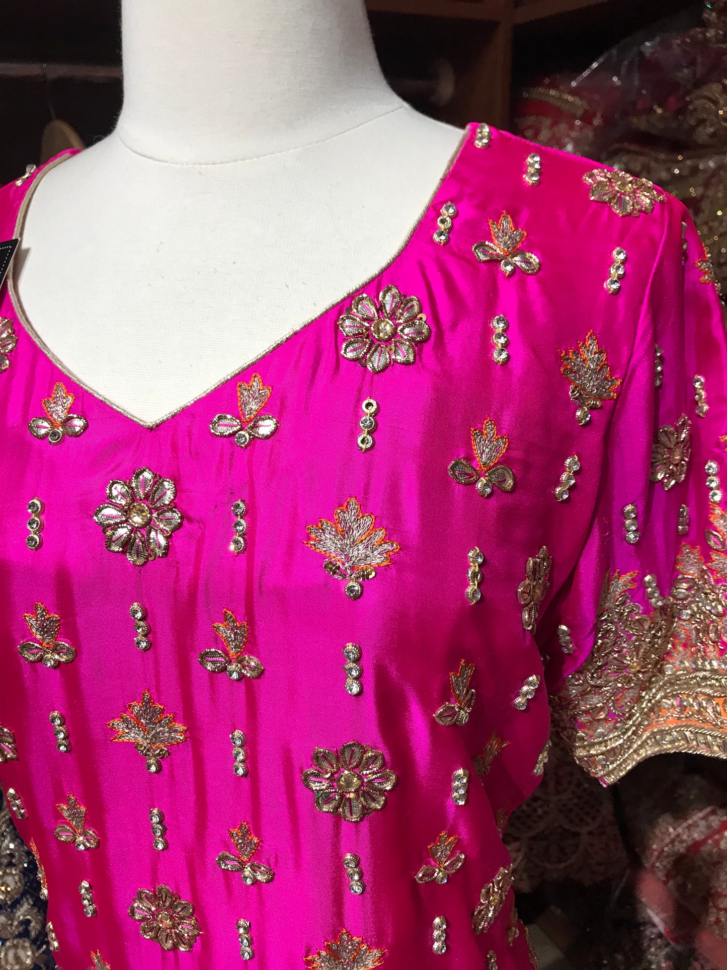 Hot Pink Size 38 Punjabi Suit