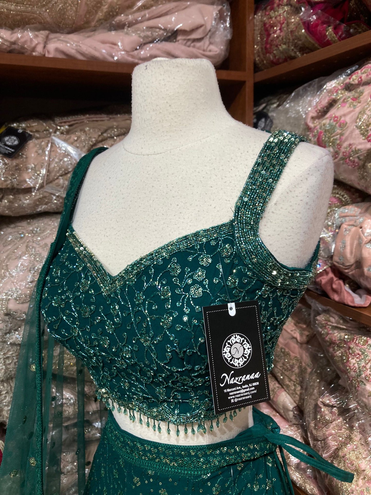 Emerald Green New Era Party Wear Collection PWL-620