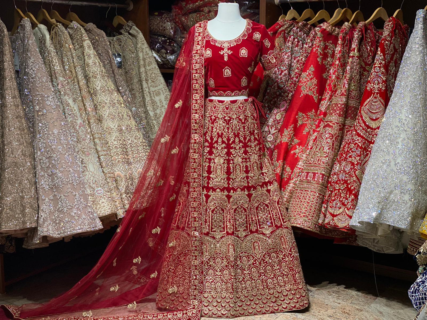 Imperial Red Party Wear Lehenga PWL- 011