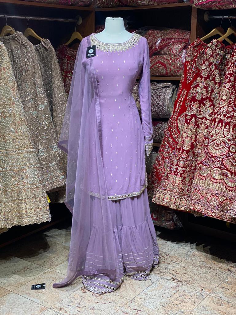 Lilac Purple Party Wear Suit Collection PWS-029