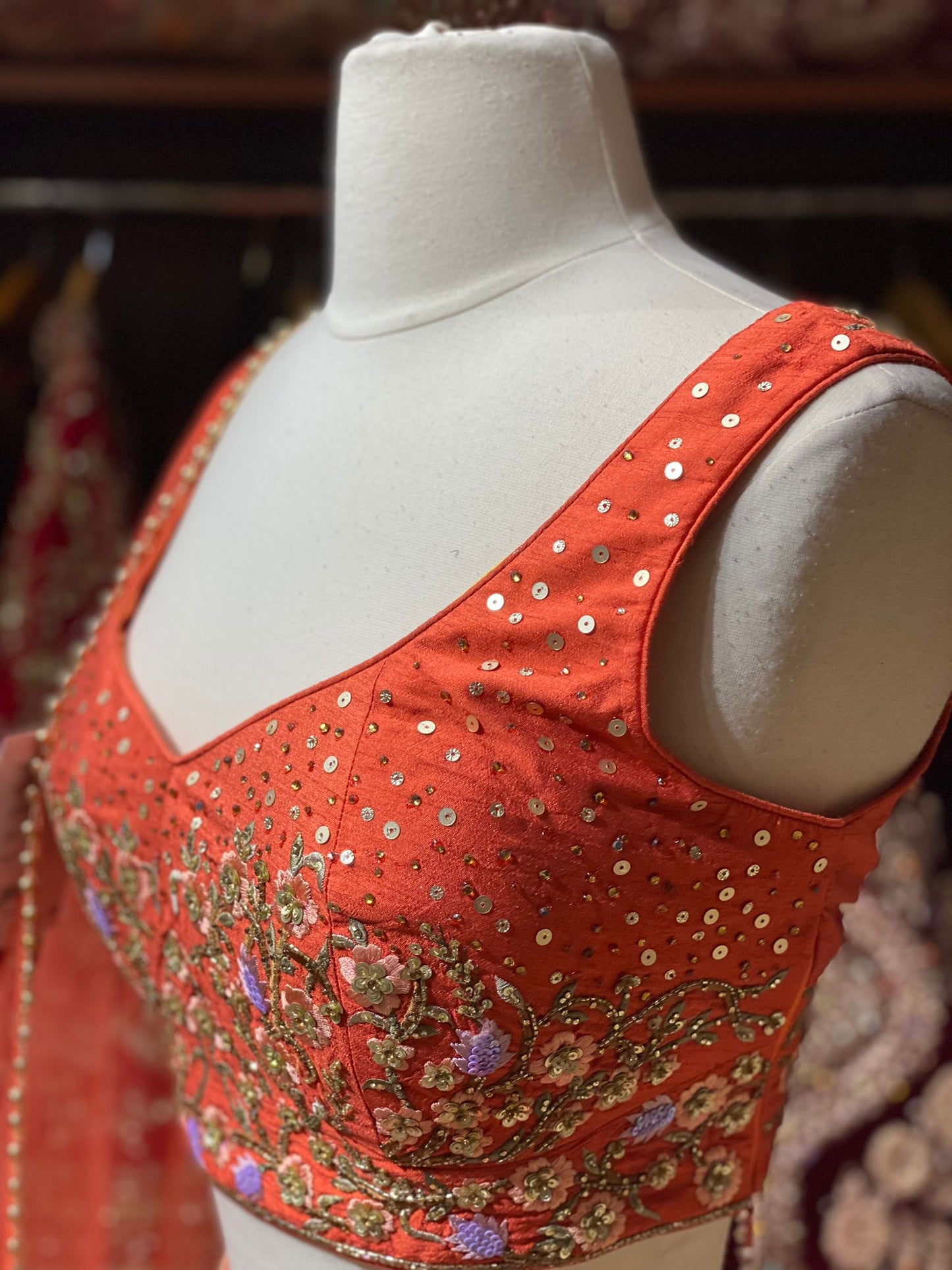 Tangelo Orange New Era Party Wear Collection PWL-291
