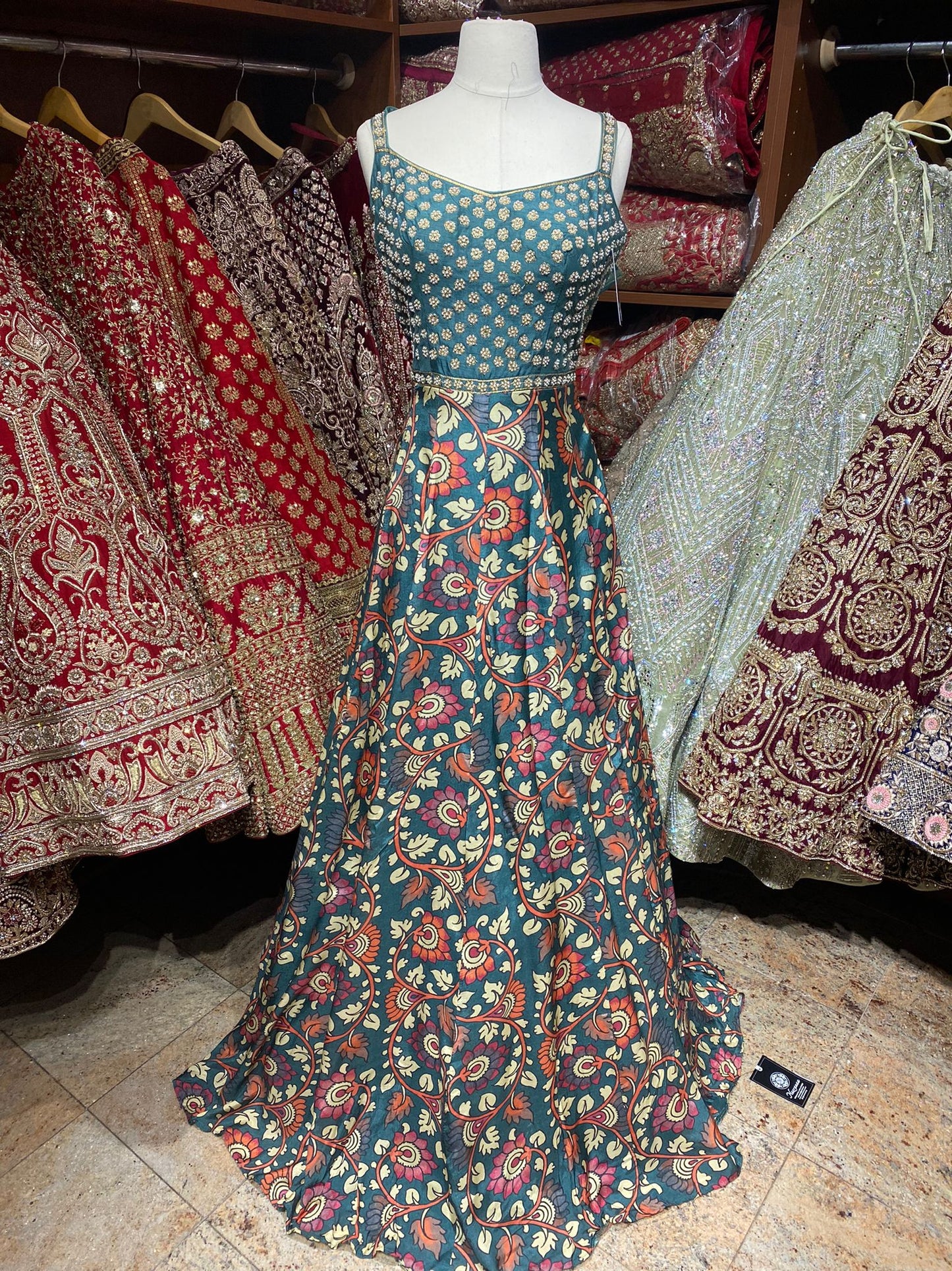 Floral Printed Anarkali Collection PWA-116