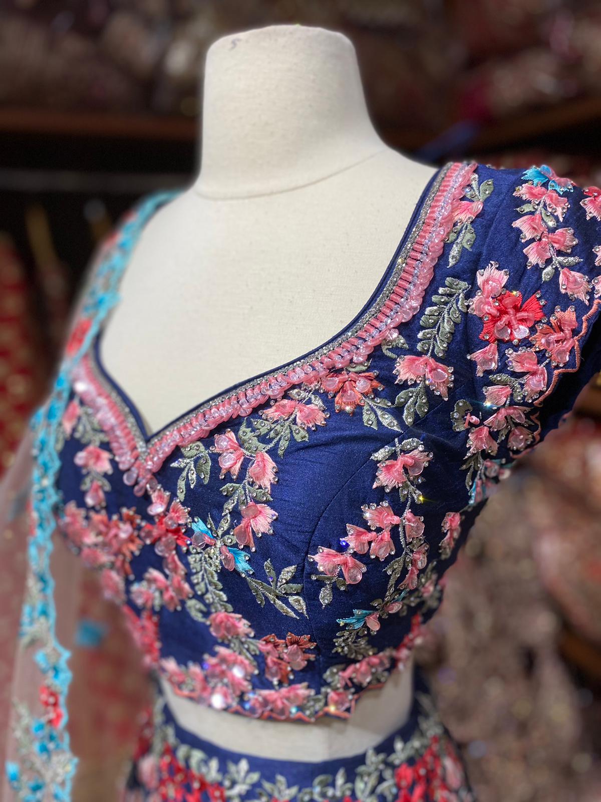 Midnight Blue Unmissable Rangaadi Party Wear Collection PWL-501
