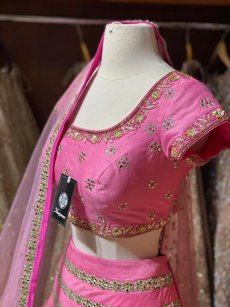 Light to Dark Pink Party Wear Lehenga PWL-038