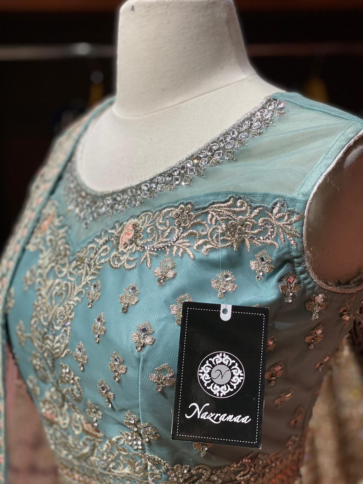 Powder Blue Party Wear Lehenga PWL-102