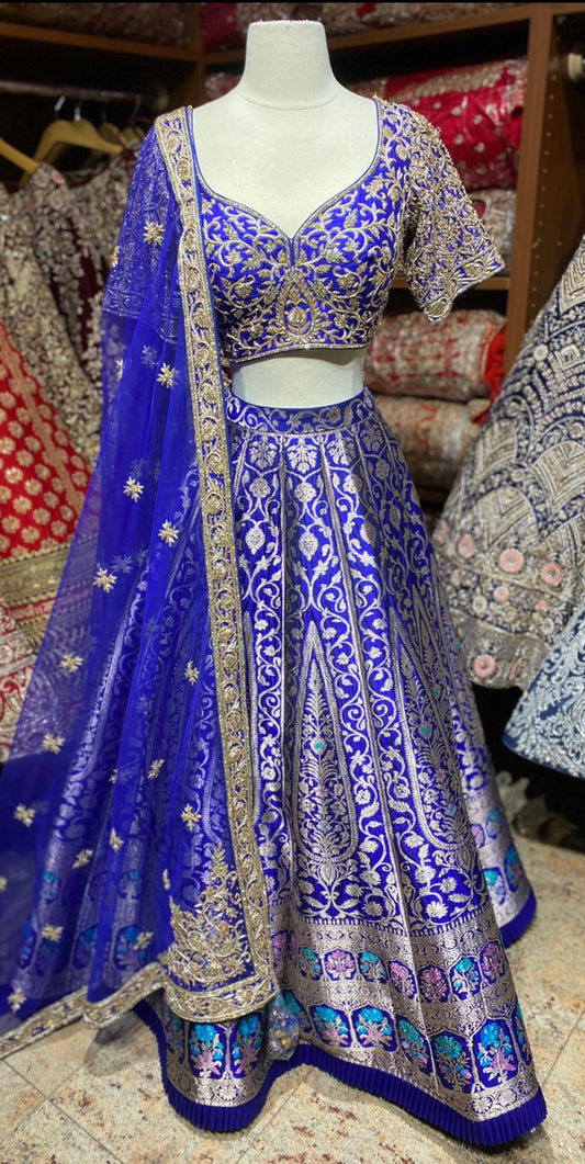 Egyptian Blue New Era Party Wear Collection PWL-499