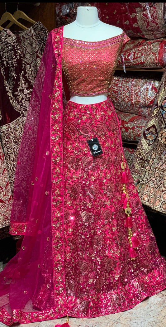 Raspberry Pink New Era Party Wear Collection PWL-374