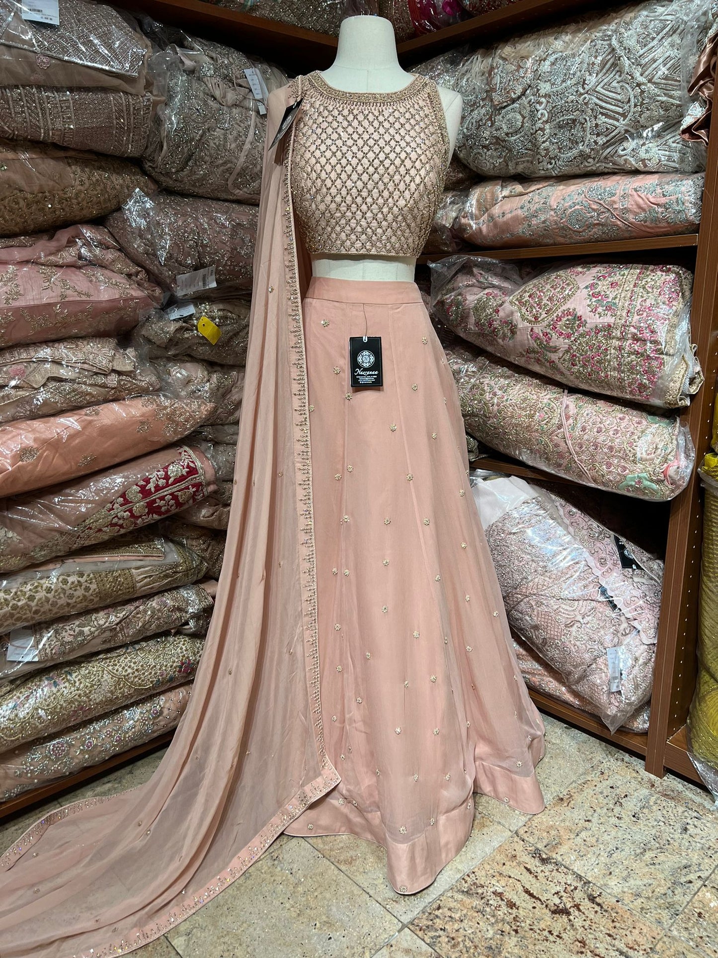 Bubblegum Pink Bridesmaids Lehenga BML-032