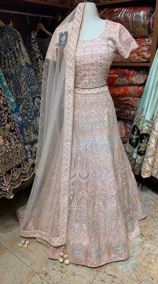 Blush Pink Size 40 Lehenga