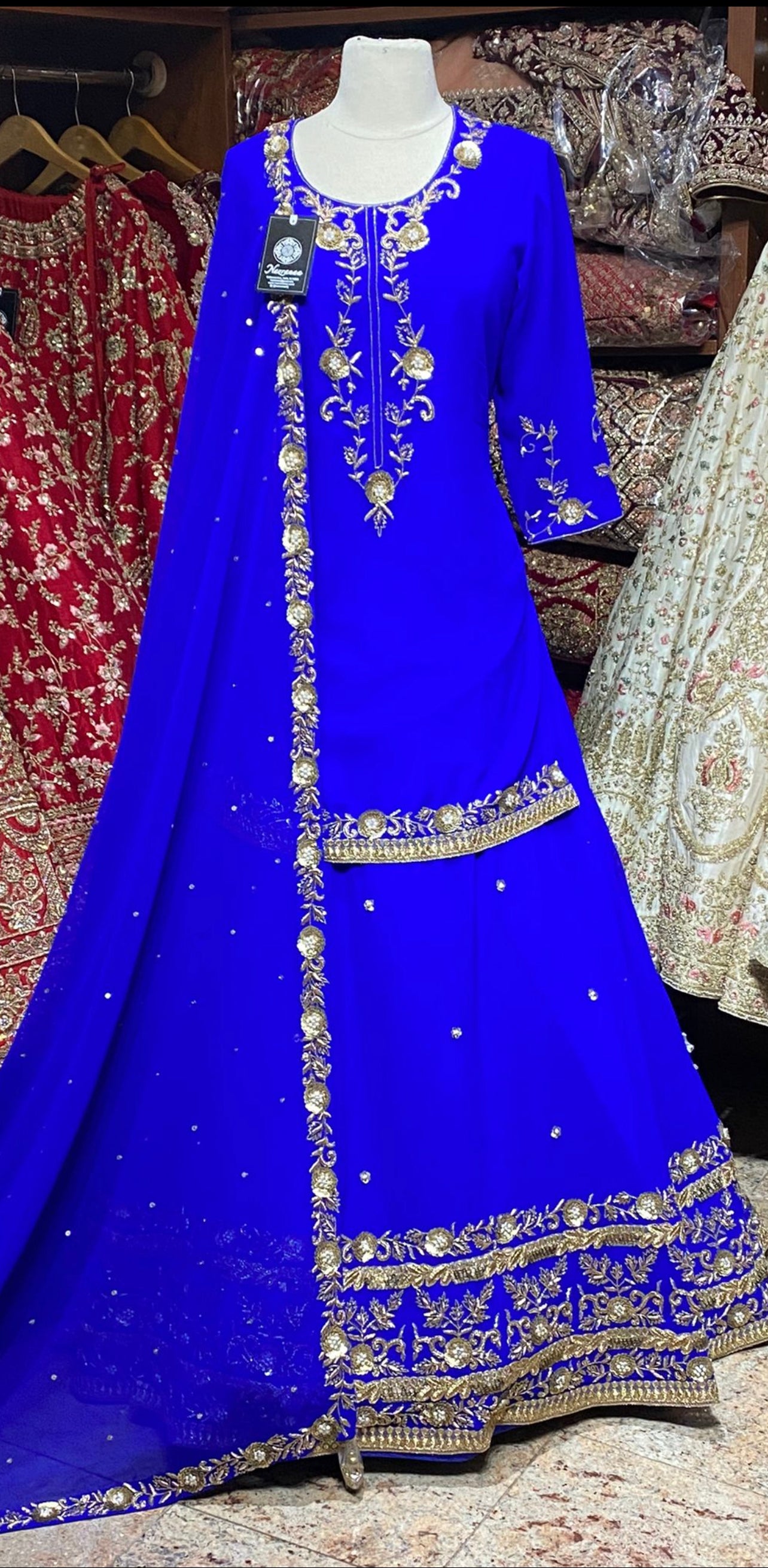 Royal Blue New Era Party Wear Collection PWL-400