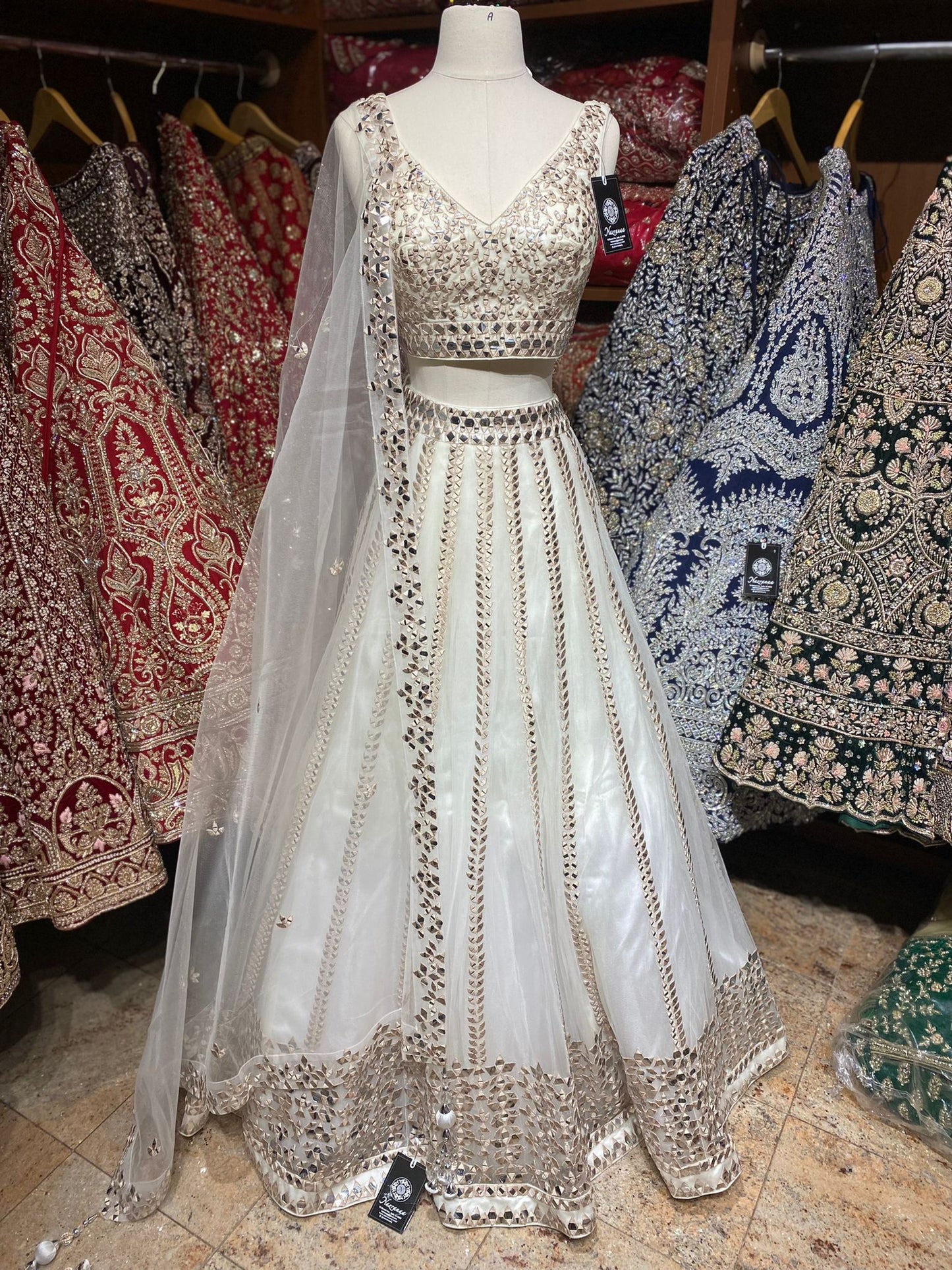 Ivory White New Era Party Wear Collection PWL-490