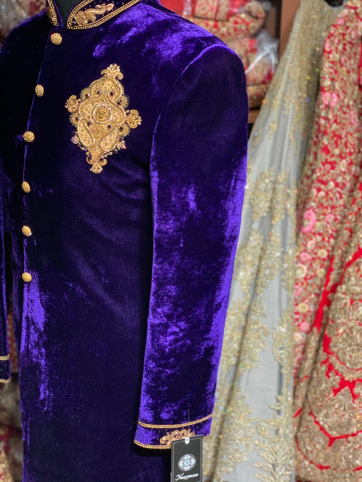 Velvet Sherwani