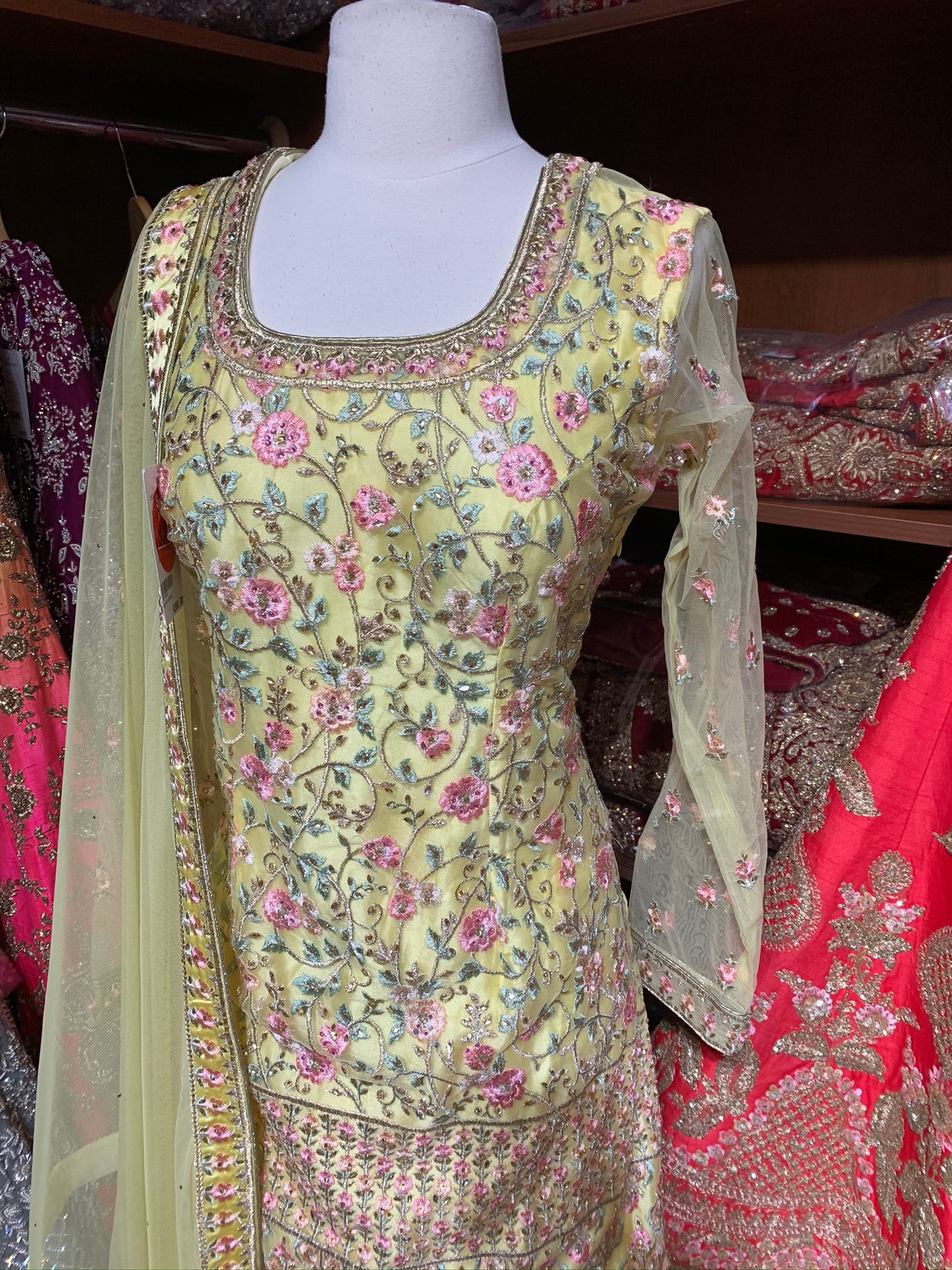 Yellow Size 38 Gharara