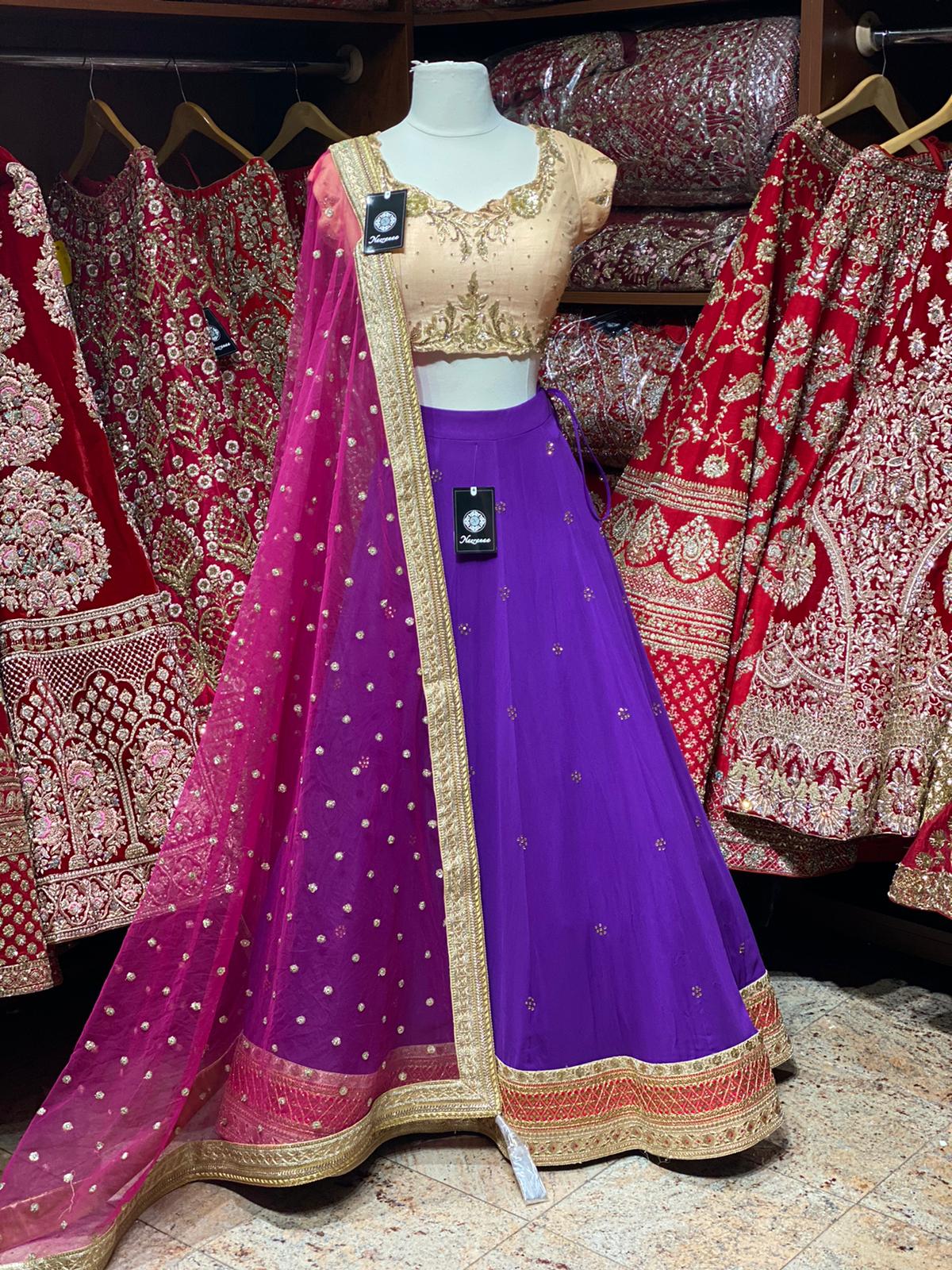 Indigo Purple Party Wear Lehenga PWL-119