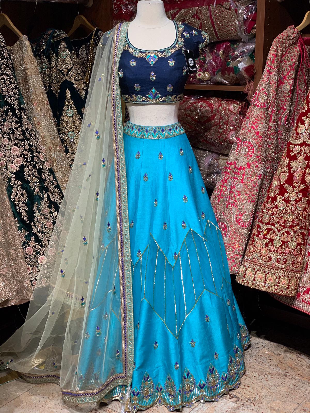 Maya Blue  Party Wear Lehenga PWL-074