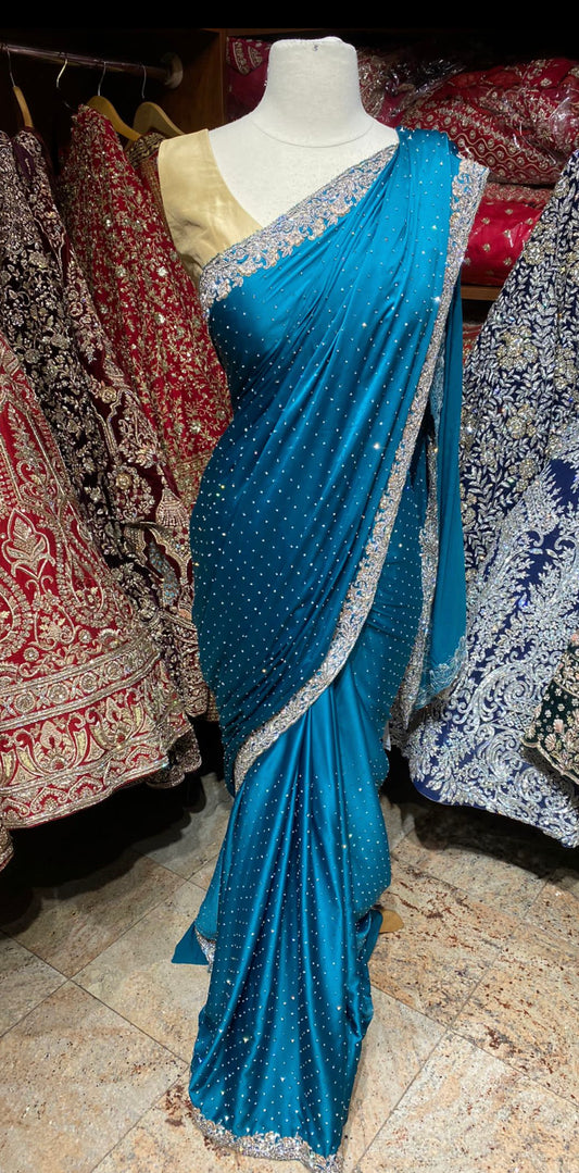 Azure Blue Saree PWS-169