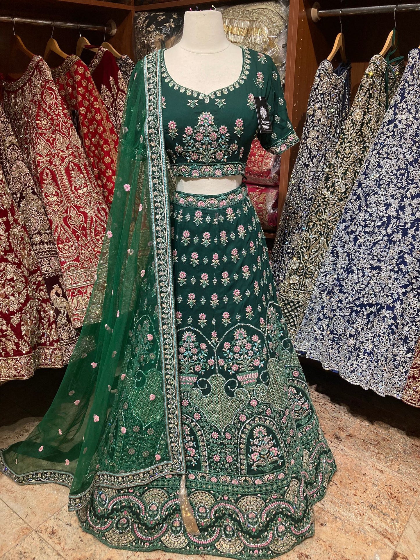 Emerald Green New Era Party Wear Collection PWL-580