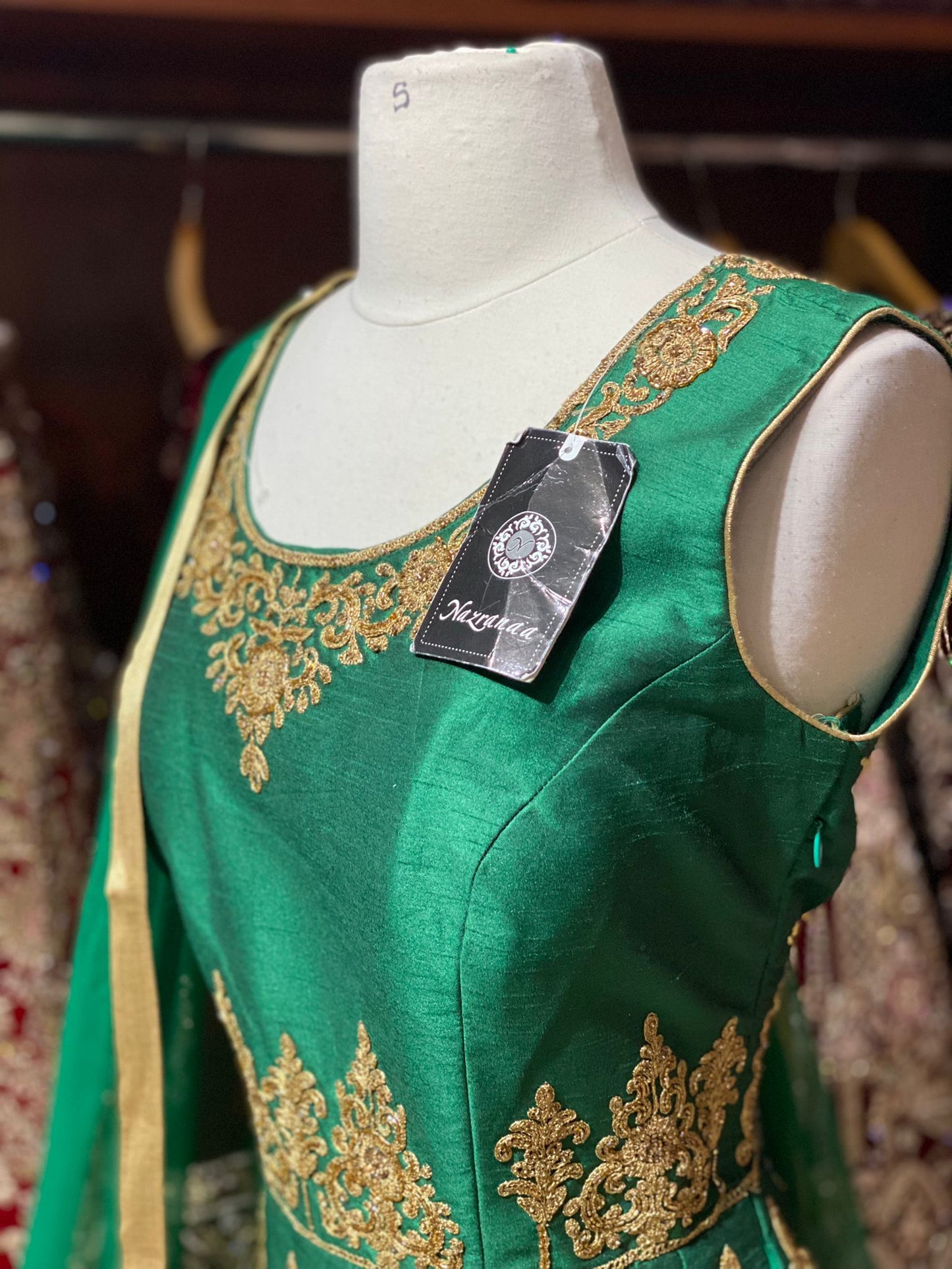 Viridian Green  Anarkali PWA-109