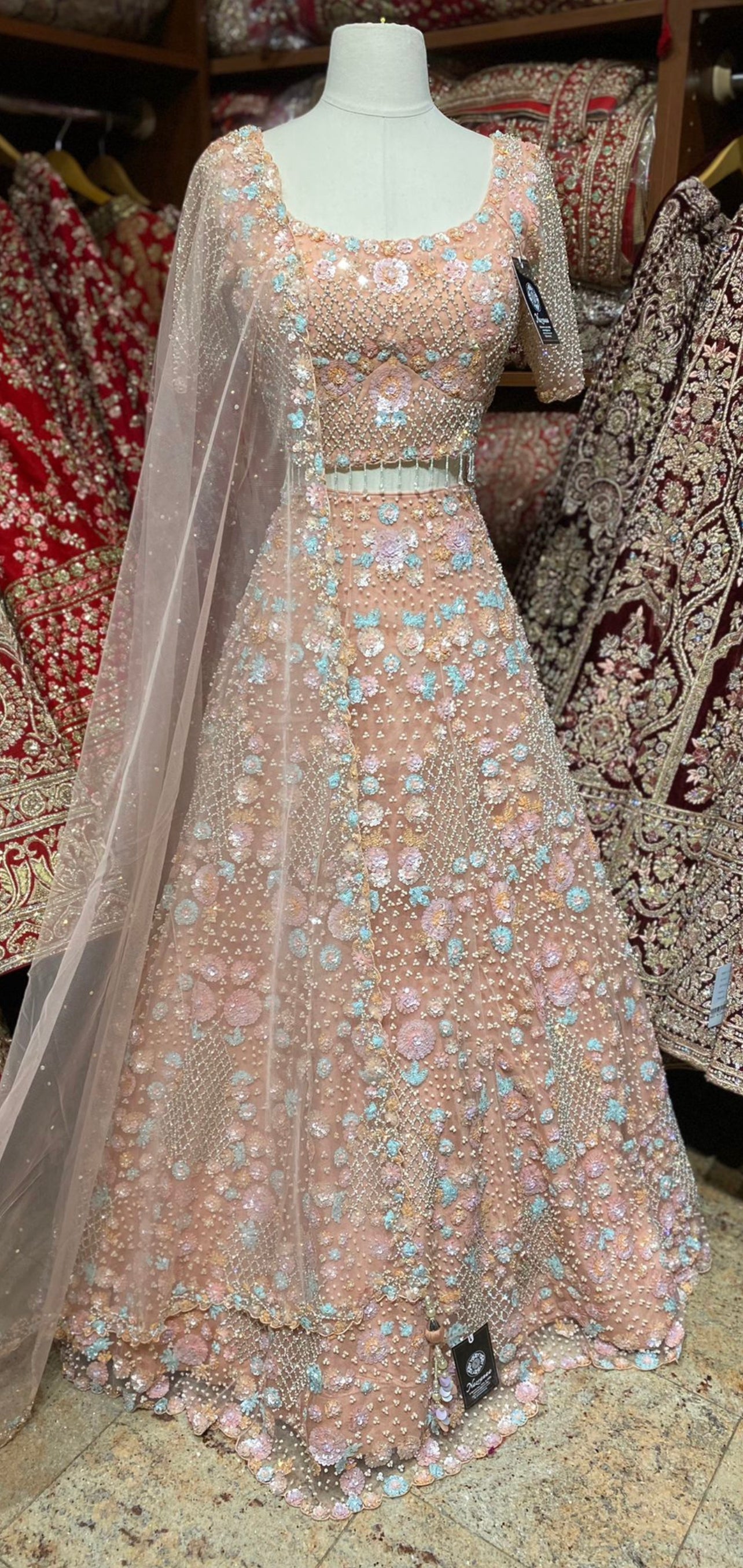 Marvelous Peach New Era Party Wear Collection PWL-480
