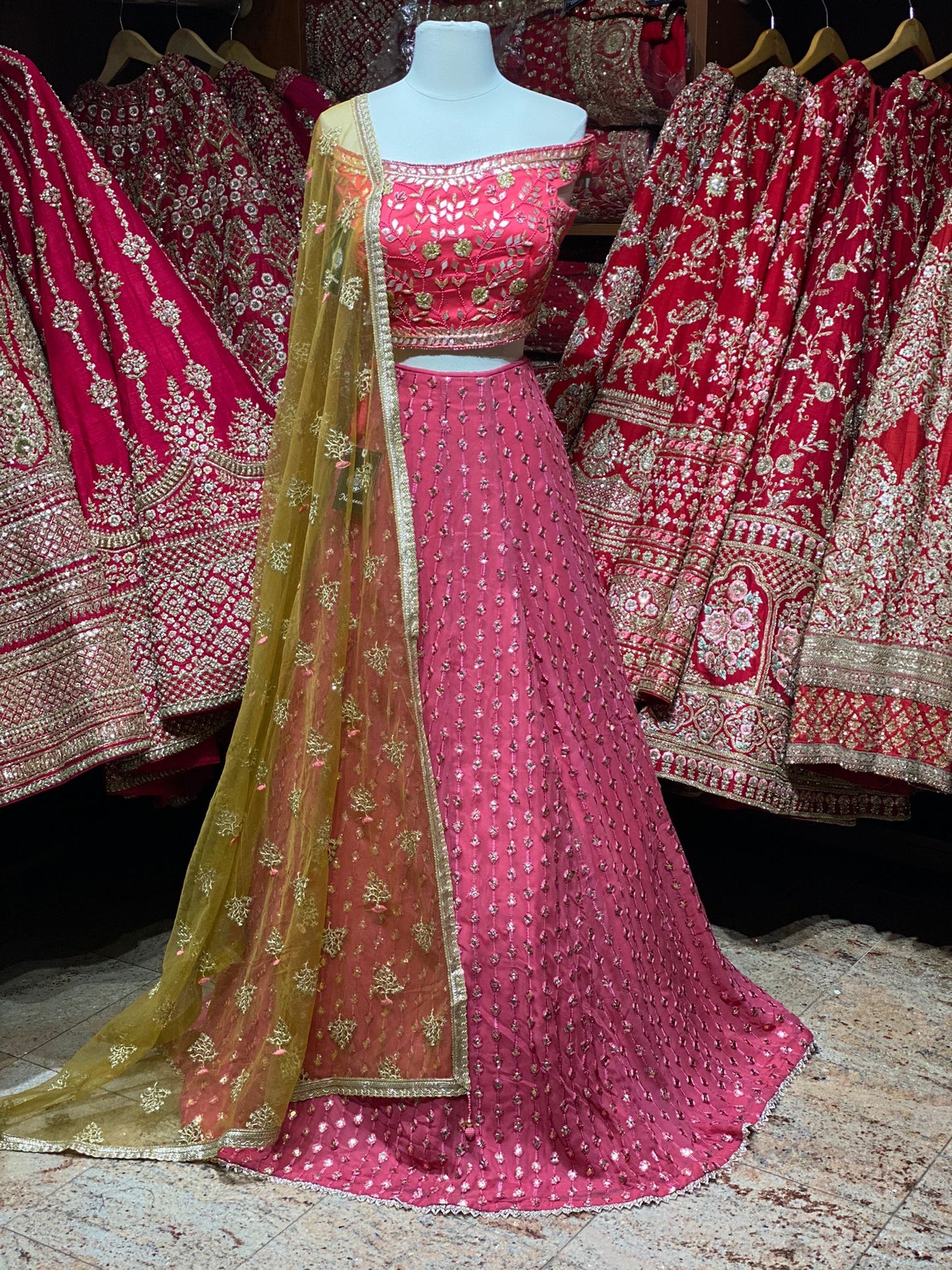 Coral Pink New Era Party Wear Collection PWL-199