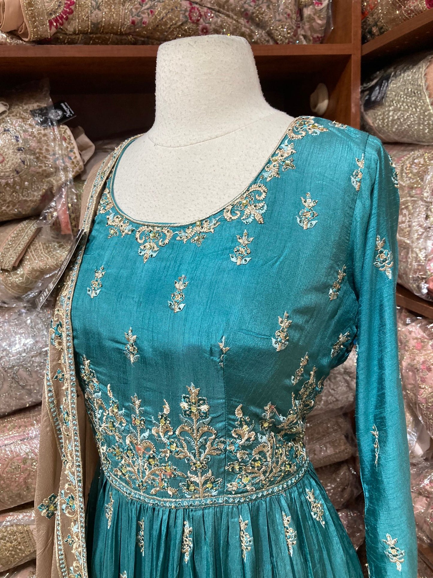 Turquoise Blue Party Wear Suit Collection PWS-180