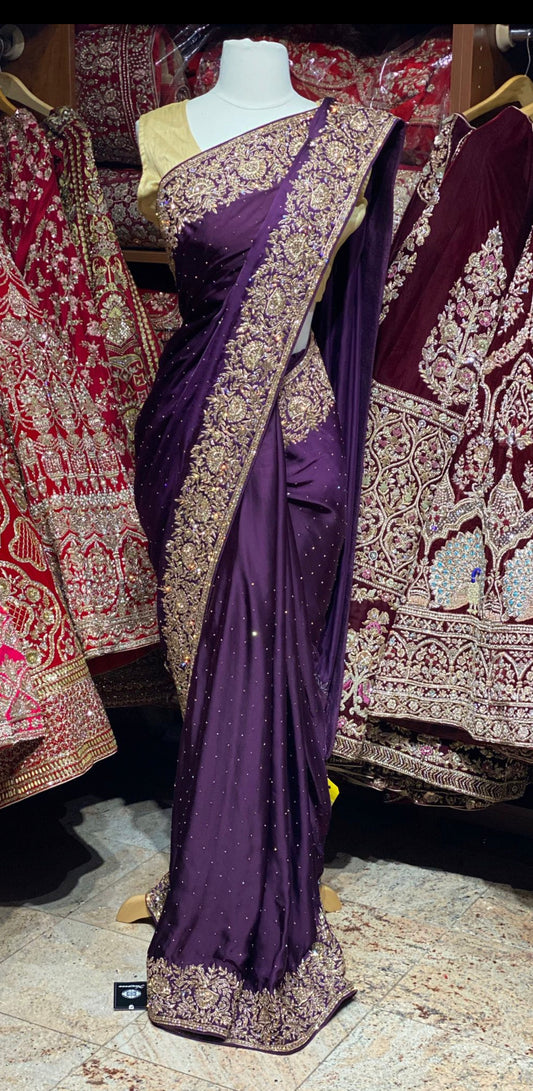 Byzantium Purple Saree PWS-130