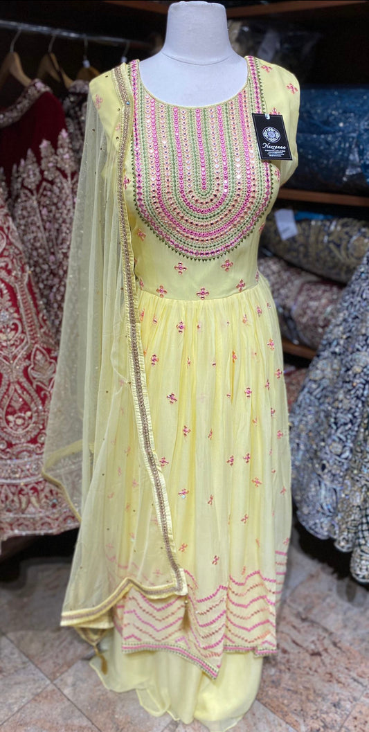 Lemonade Yellow Party Wear Suit Collection PWS-148