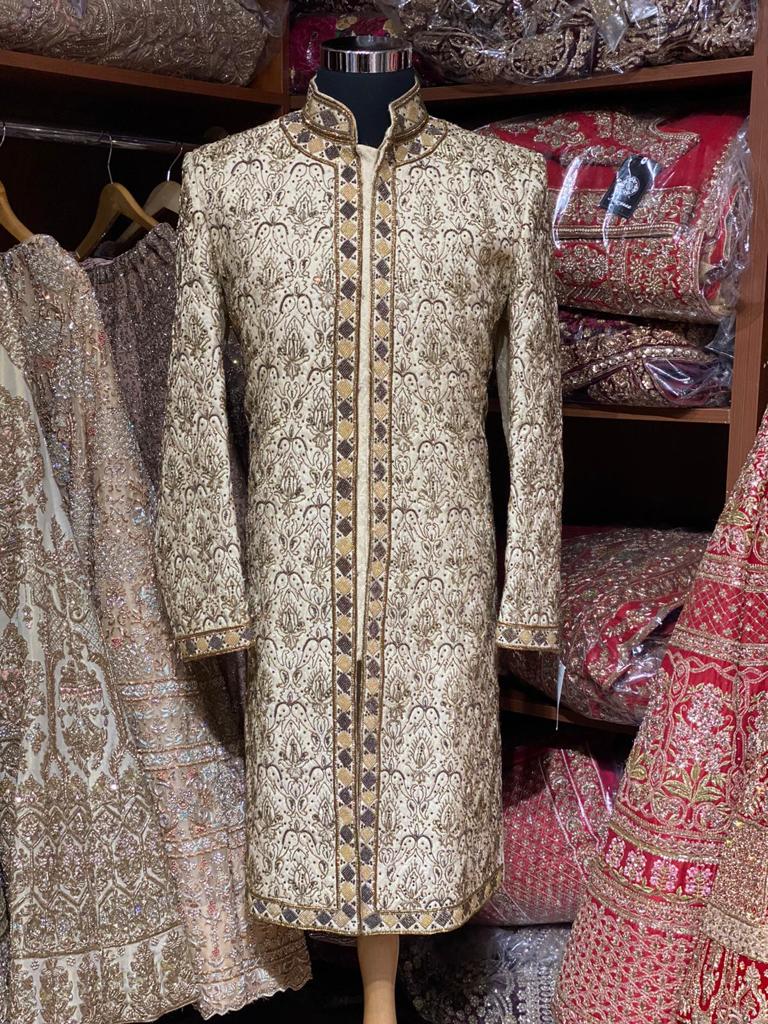 Majestic Gold Groom’s Size 40 Sherwani