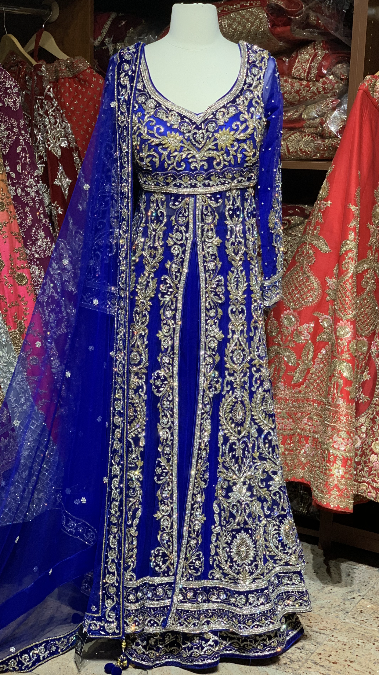 Royal Blue Size 38 Bridal Lacha