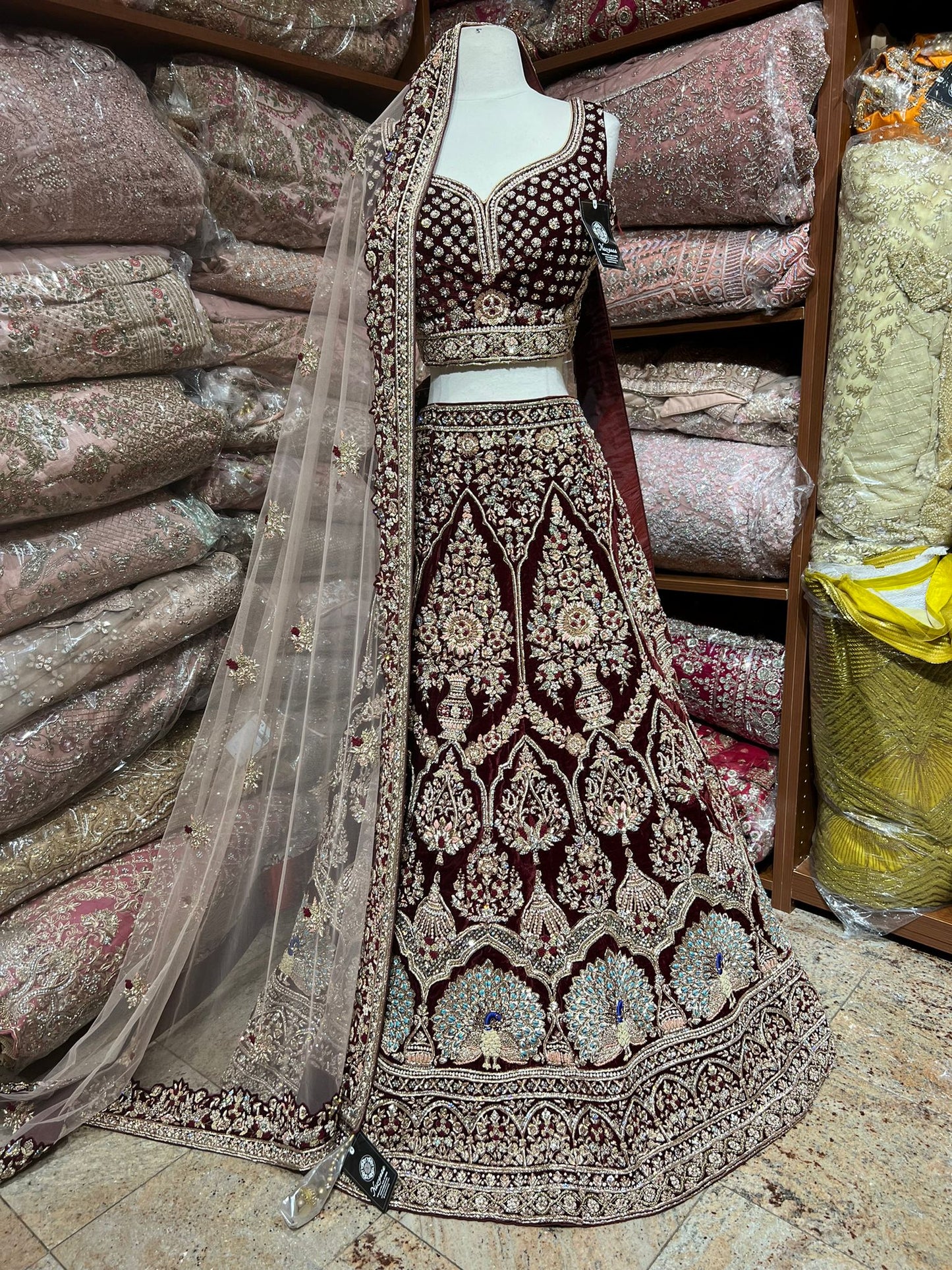 Rosewood Red Persian Bridal Collection -46