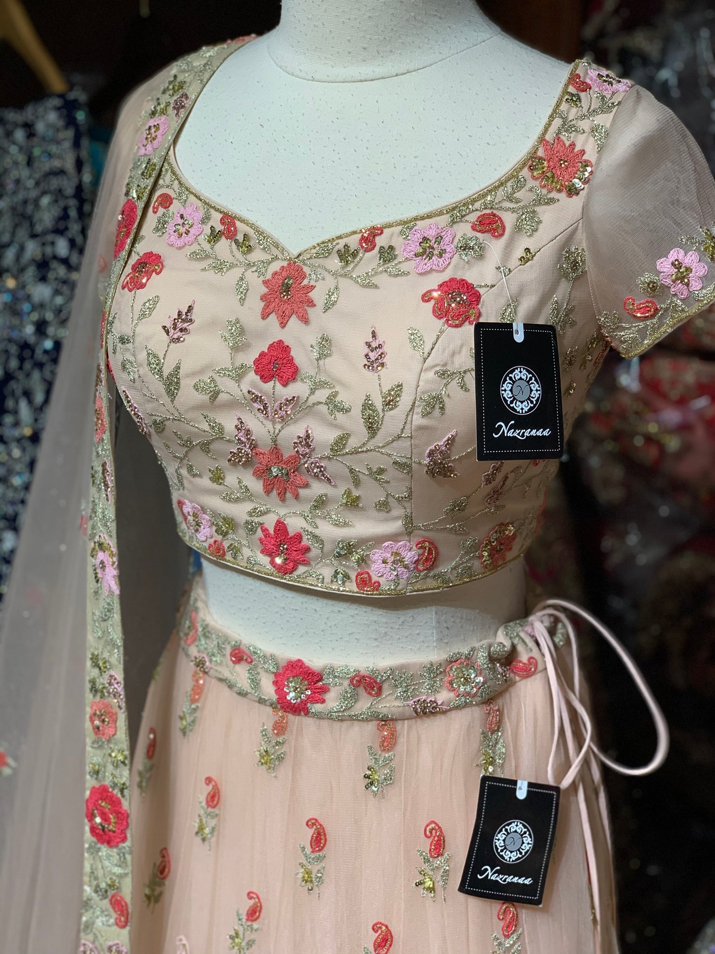 The Cherry Blossom Lehenga-PW22