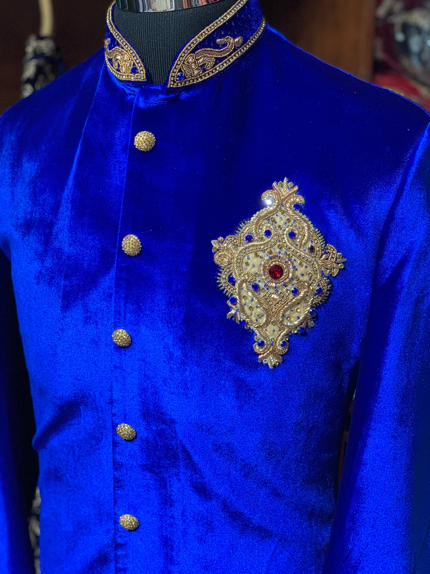 Velvet Sherwani