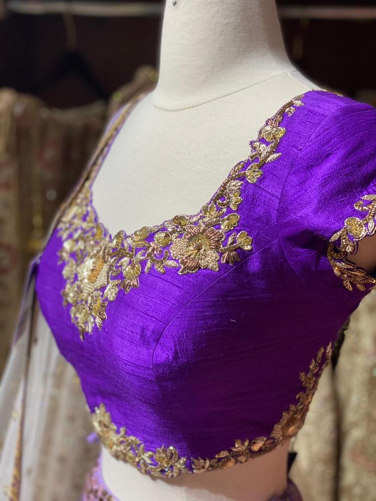 Iris Purple Party Wear Lehenga PWL- 042