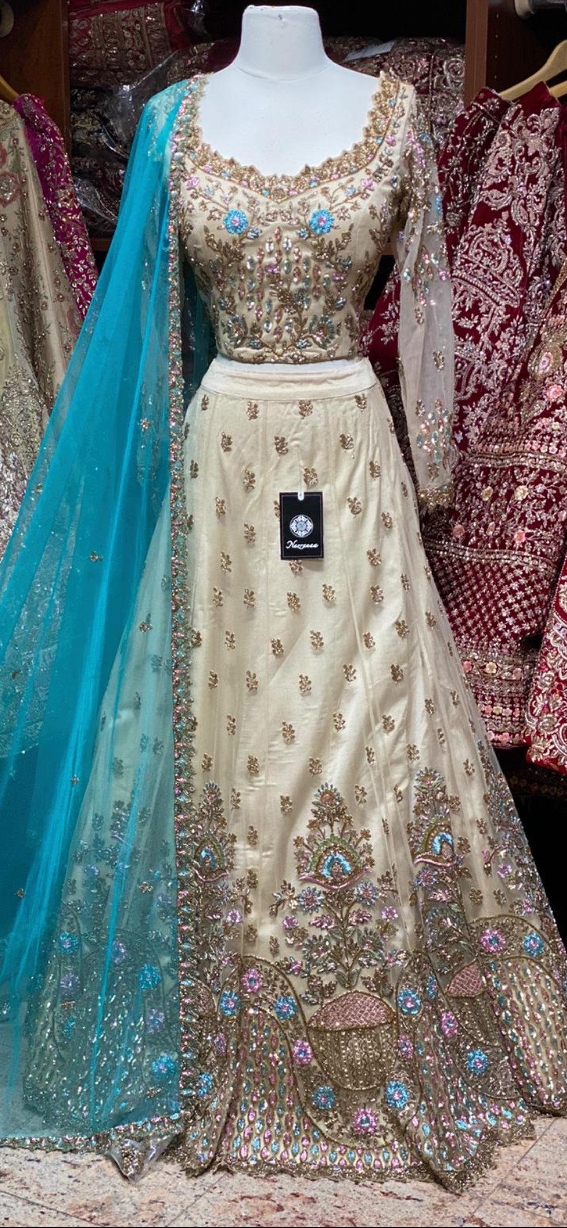 Golden Straw Size 38  Party Wear Lehenga