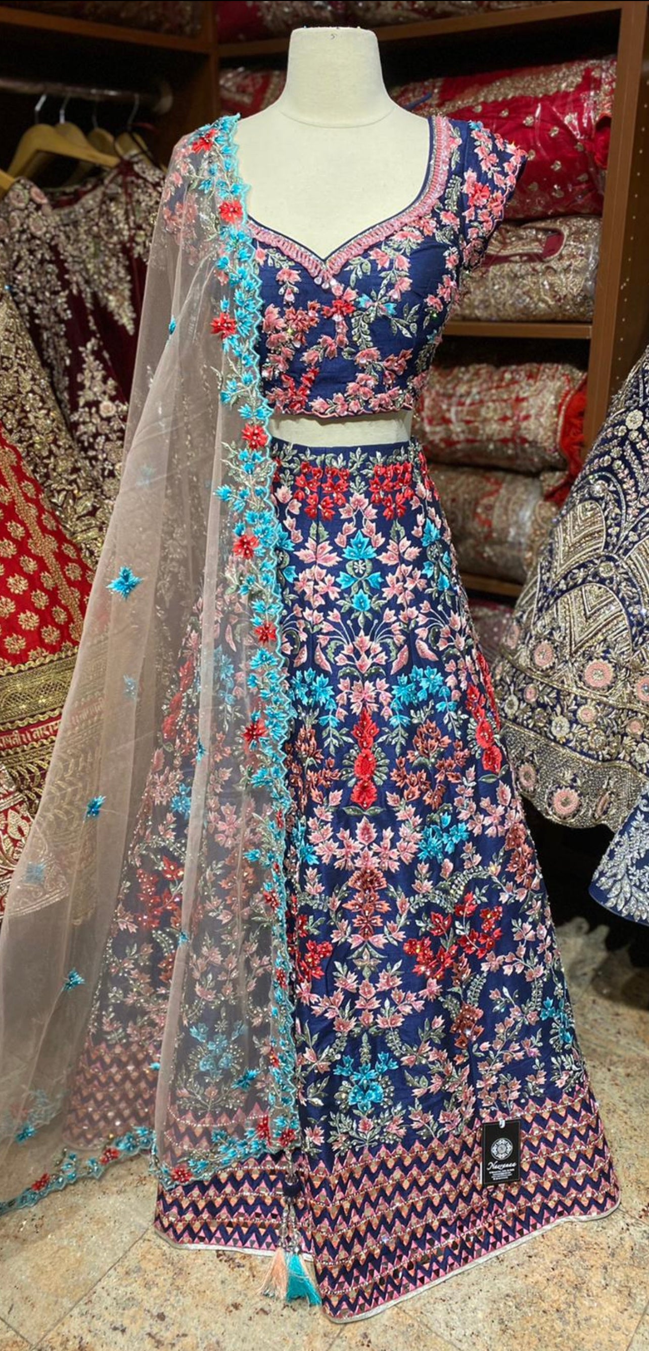 Midnight Blue Unmissable Rangaadi Party Wear Collection PWL-501