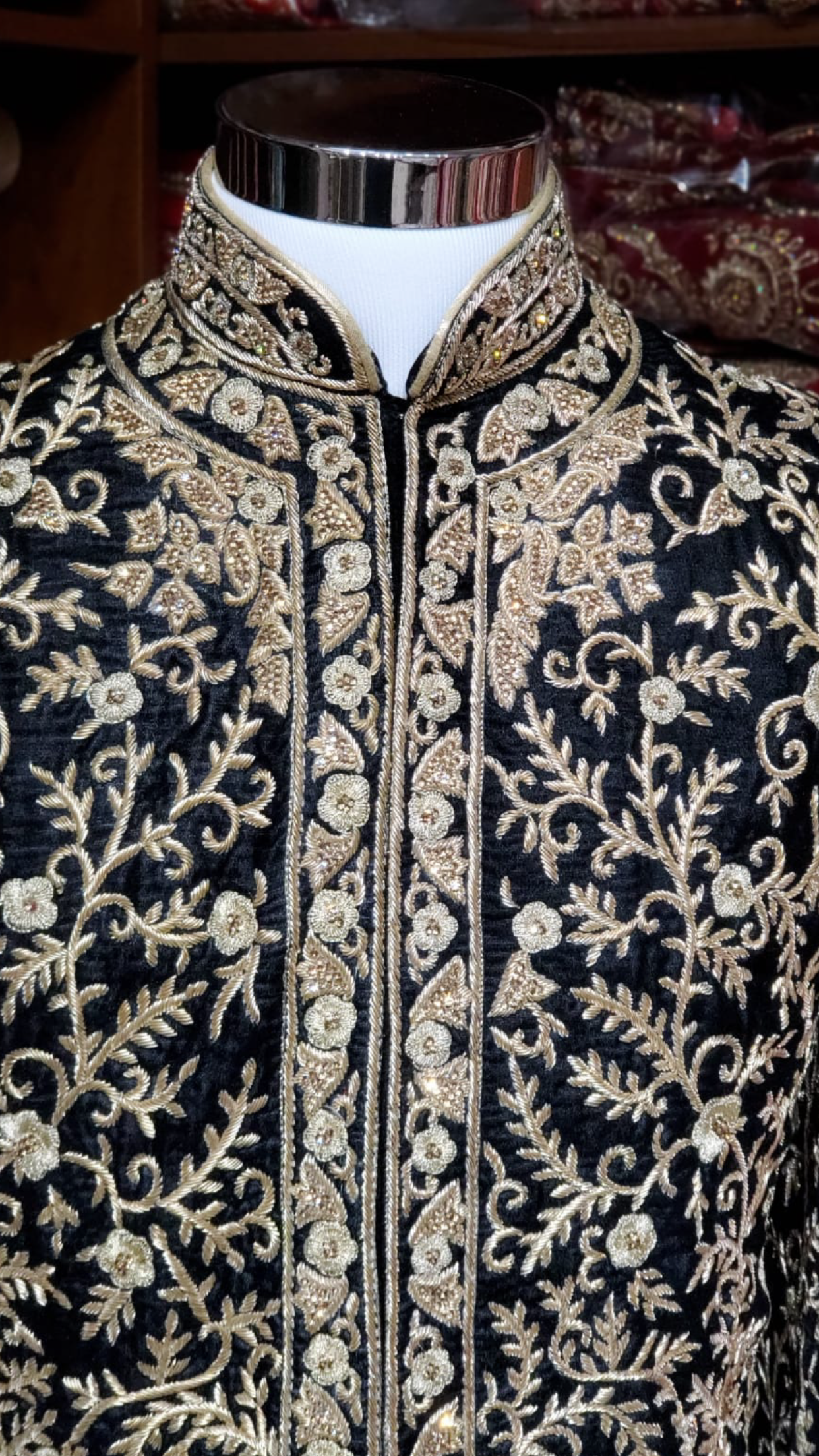 Black Maharajah Sherwani