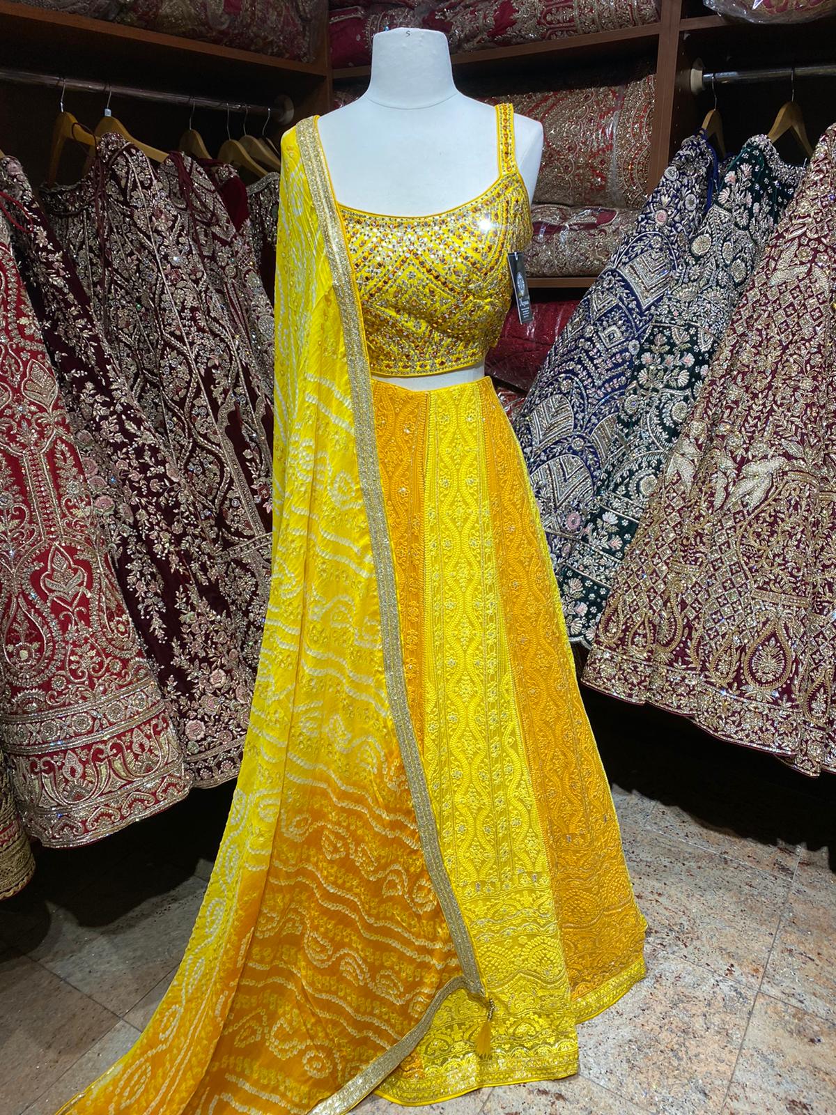 Saffron Yellow New Era Party Wear Collection PWL-529