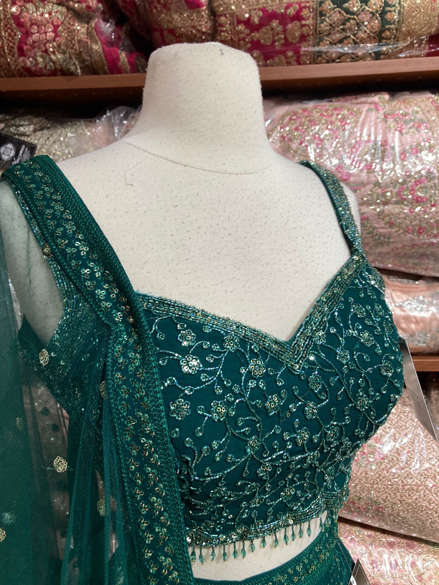 Emerald Green New Era Party Wear Collection PWL-620