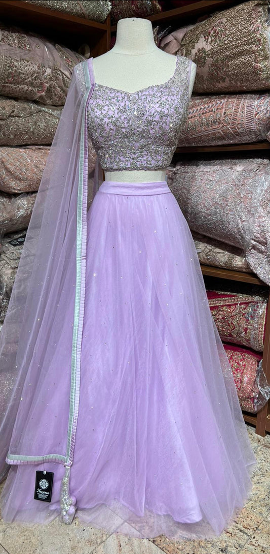 Lilac Purple Bridesmaids Lehenga BML-027